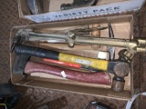 Assorted hammers and torch head