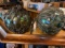 (2) Vintage Netted Glass Fishing Floats 14” diameter