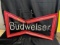 Budweiser neon sign, flickered but does not power up, 31” x 19”