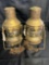(2) Vintage Ship Lantern Copper Oil Lamps