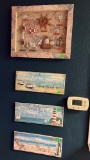 Nautical picture and (3) wooden nautical signs