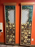 (2) Lighted Decorative Stained Glass Panels 22”x83”