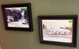 (2) Vintage Lake Tippecanoe pictures - framed 12.5”x10.5”