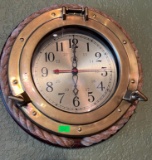 Nautical Porthole Clock 14”