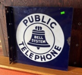 Bell System Telephone Metal Sign 18”x18”