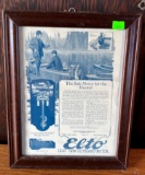 Elto Light Twin Outboard Motor Advertisment in frame 10.25”x13”