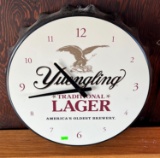Yuengling Traditional Lager Clock 19” Battery operated