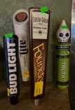 (4) Beer Tap Pulls including - Bud Light, Miller Light Pilsner, Founders Solid Gold, Rhinegeist Trut