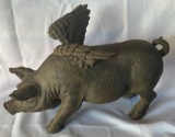 Flying Pig Statue 18”x11”