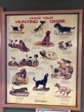Remington Know Your Hunting Dogs Framed Poster 24”x30”
