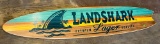 Landshark Premium Lager Wooden Surfboard Sign 71.5”x14”