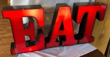 Lighted Eat Sign 40”x19”x5.5”