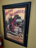 Myers' Hog Powders Poster Framed 27”x36.5”