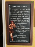 Sailor Jerry the Original 92 Proof Spiced Rum Sign 22”x36”