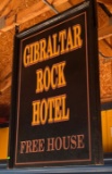 Double-sided Wood Gibraltar Rock Hotel - Free House Sign  30”x44”