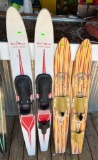 (2) Pairs Junior Trick Skis including - Captain Kidd 47” and Wards Sea King 54.5”