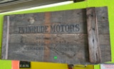 Wooden Evinrude Motors sign 42”x19”