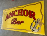 Anchor Bar metal laminated sign 96”x48”