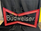 Budweiser neon sign, flickered but does not power up, 31” x 19”