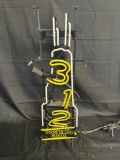 Goose Island Beer co. Neon sign , Flickers but does not power up , Has broken bulb glass , 10 1/2” x