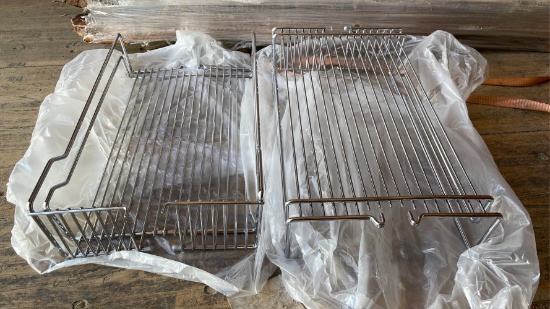2-10” Wire Pantry Baskets-Chrome