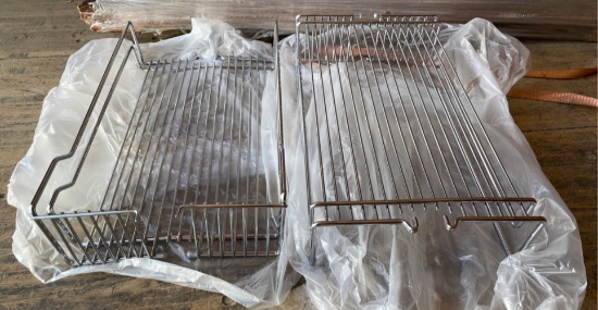 2-10” Wire Pantry Baskets-Chrome