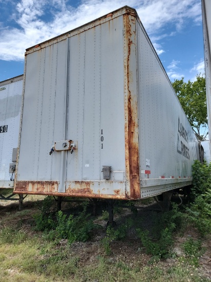 PICK UP LOCATION DUNCANVILLE, TX: 1977 Strick 48' Van Trailer - SOLD WITH BILL OF SALE ONLY NO TITLE