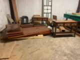 PICK UP LOCATION MARSHALL, TX: Office Desk 38”x80” and 2 Entryway Tables 41”x14”x30”