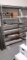 Metal Shelving unit 48 X 18 X 84 w/ Contents inc. shim stock, rubber sheets, & misc fastners