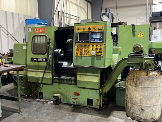 Victor TNS-1A CNC Lathe w/ Fanuc O-T Control - A $800 Rigging fee will be added to the winning invoi