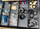 Contents of drawer label gun , flanges
