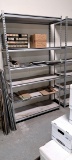 Metal Shelving unit 48 X 18 X 84 w/ Contents inc. shim stock, rubber sheets, & misc fastners