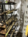 Brass and Bronze Stock as Shown (right side of the rack) - tubing and solid stock most 36