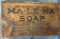 MA-LE-NA soap wood crate 17x18x10