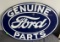 Genuine Ford Parts Oval Porcelain sign 17x24.5