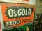 O's Gold seed sign fold over rusty 24x17