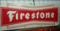 Firestone tin sign 25x10