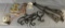Hanger arms and assorted metal wall decorations
