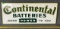Continental batteries metal sign 12x30