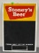 Metal on Cardboard Stoney's Beer Sign 13x19