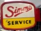 Simms Service double sided sign 21x16