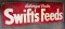 Metal Embossed Swift's Feeds Dealer Sign 70x22.5