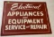 Board Electrical Appliances and Equipment Sign 24x18