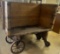 Vintage Steel wheeled cart, 27x64x57