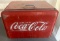 Vintage Drink Coca-Cola metal cooler 17.5x25x18