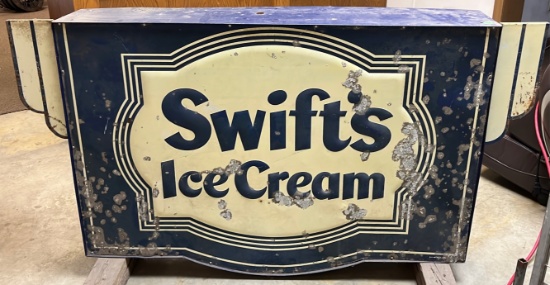 Swift's Ice cream single sided sign 29x846"