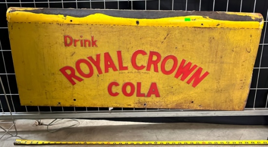 Royal Crown cola metal sign 38x18"
