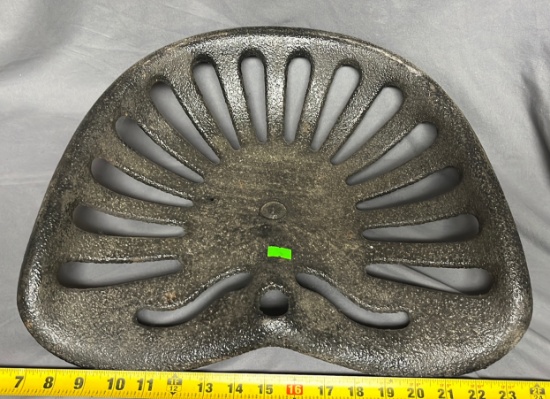 Cast iron implement seat