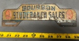 License plate topper Bourbon Studebaker Sales 10