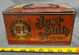 Just suits  cut plug tobacco tin 8x4x5